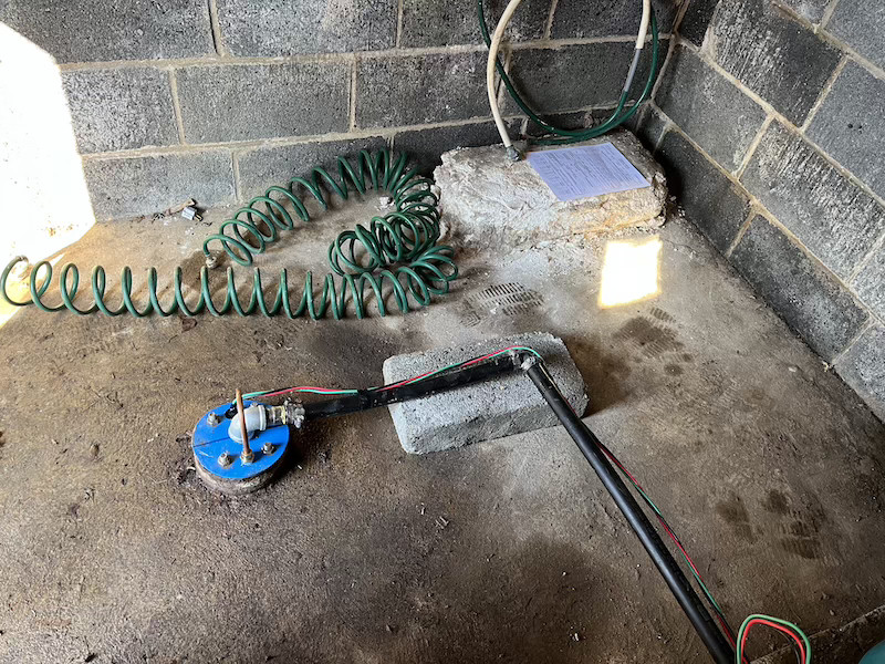 Professional water well drilling operation